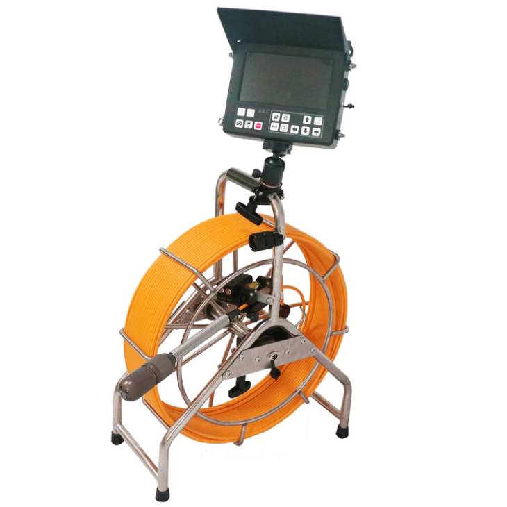 Rotation Camera Pipe Inspection Camera 60M With HD DVR 16GB Sewer Drain Industrial Endoscope